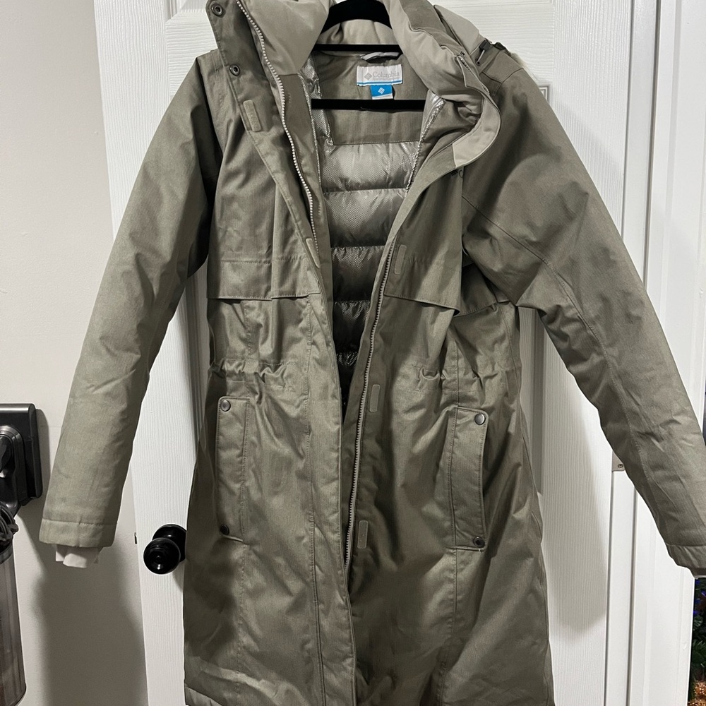 Columbia Gray Hooded Jacket
